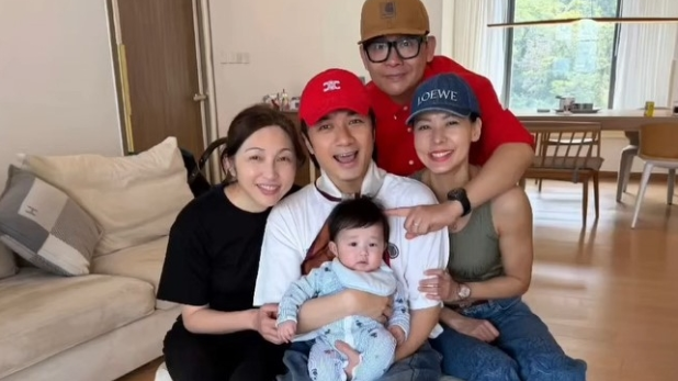 古巨基小儿子萌样被公开，57岁老婆Lorraine产后状态曝光，年初认再迎一子组四口之家