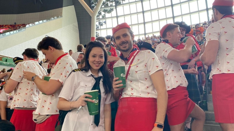 不少球迷精心打扮入场