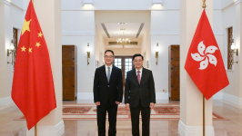 李家超晤安徽省长王清宪，深化皖港合作，推动长三角与大湾区成世界级城市群