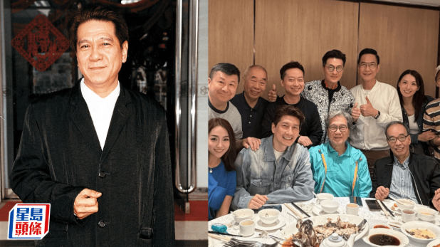 85岁何守信面色红润现身，一头银发出镜依然精灵，昔日亚视一哥同框更显苍老疲态毕露