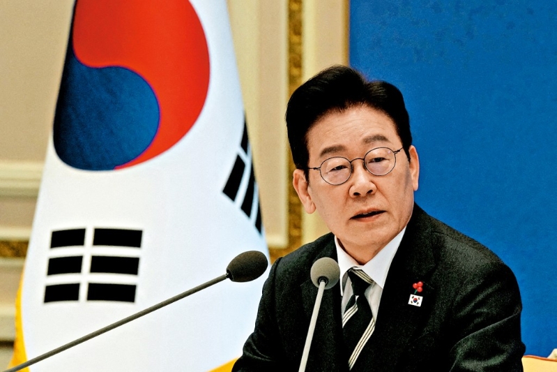 韩国总统李在明。 韩国总统李在明。