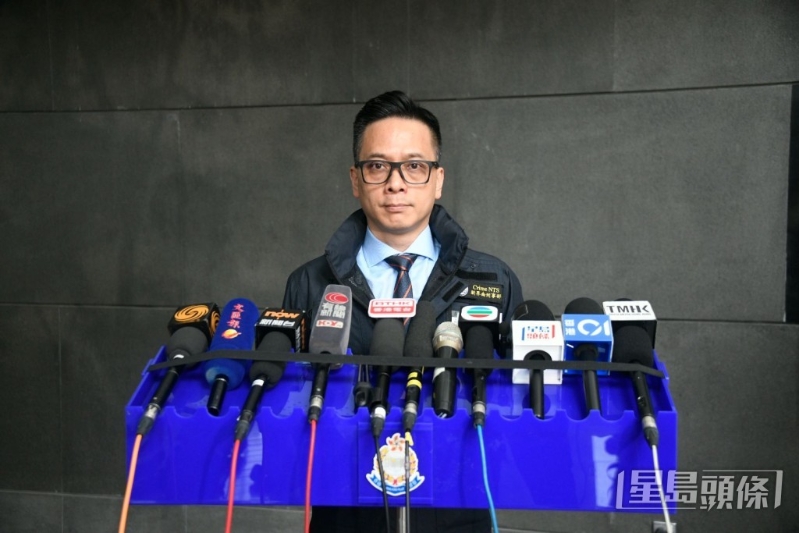 新界南总区刑事总部高级警司姚永勤讲述案情。 新界南总区刑事总部高级警司姚永勤讲述案情。