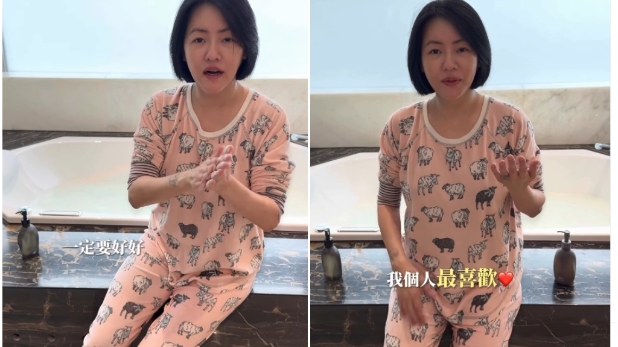 小S素颜穿睡衣入镜拍片！豪宅浴室罕曝光，真实状态网全看傻